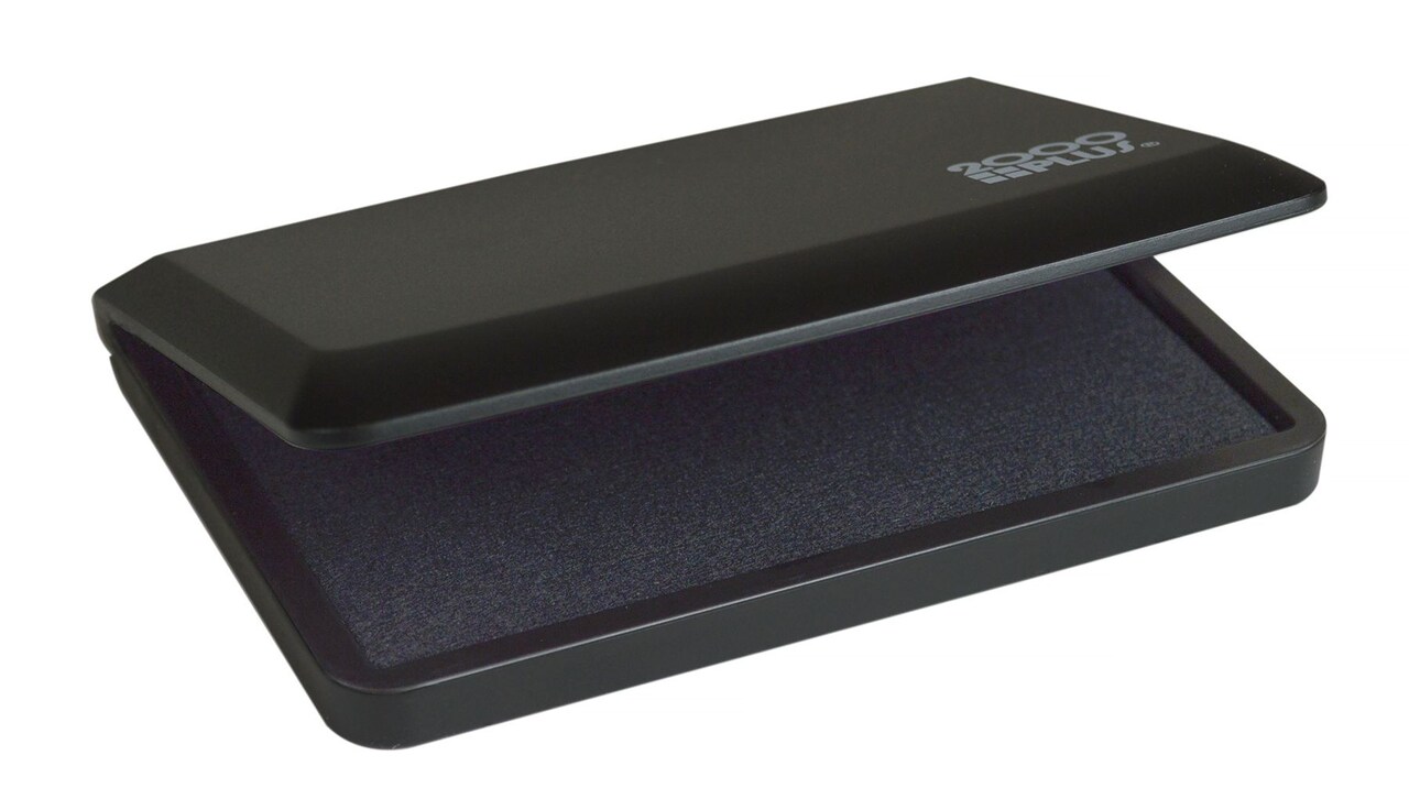 2000 PLUS Stamp Pad for Traditional Style Stamps, Felt, Black Ink, Size #1, 2-3/4" x 4-1/4", 1 Each